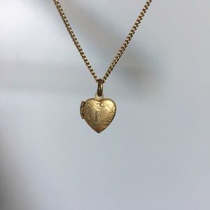 Initial “E” Locket